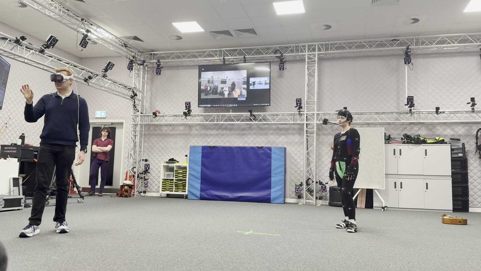 Real-time motion capture into AR